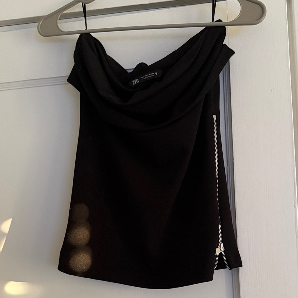 Zara Sophisticated Black Blouse